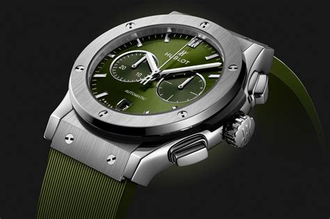 hublot classic fusion green 42mm|hublot classic fusion 42mm review.